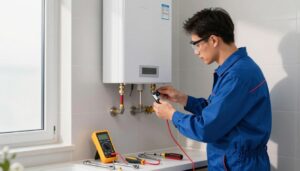 Instalação de aquecedor a gás novo