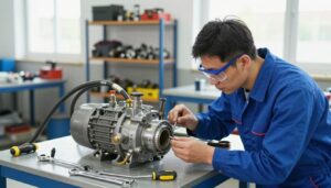 Manutenção de bomba de água