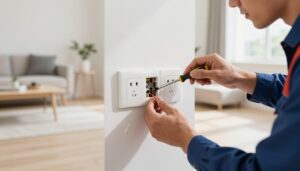 Troca de tomada e interruptor