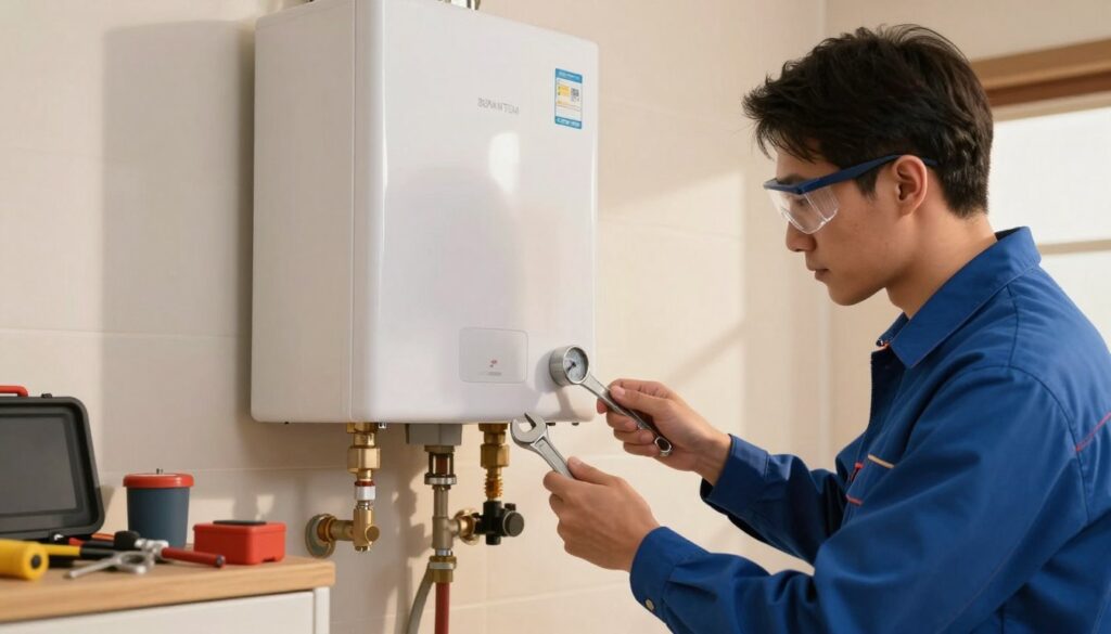 manutenção de aquecedor a gás