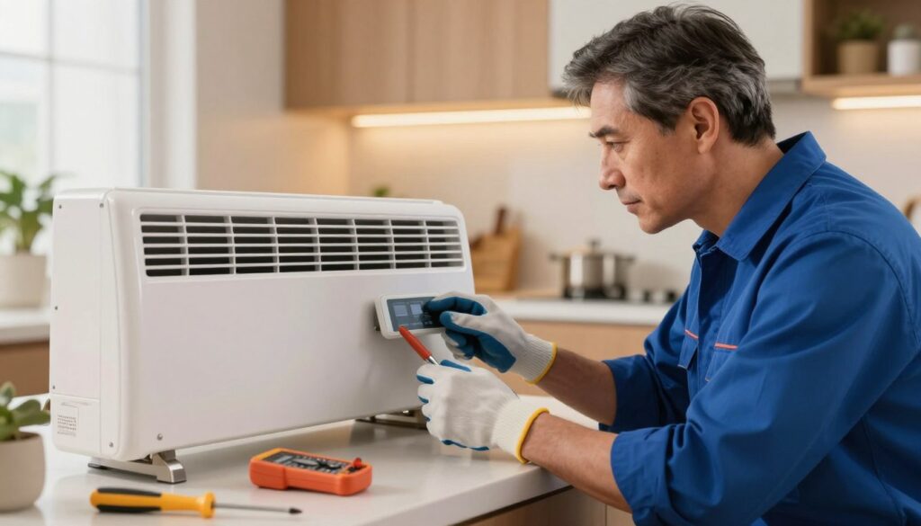 manutenção de aquecedor elétrico