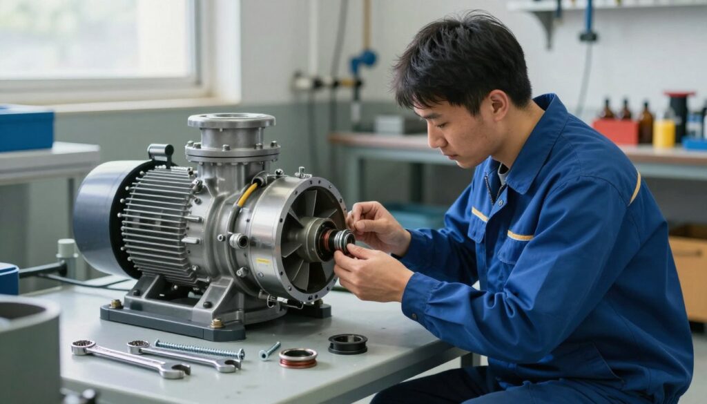 manutenção de bomba de água