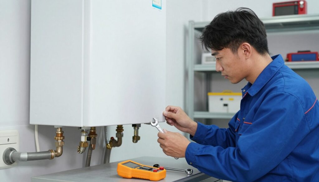 manutenção preventiva de aquecedor a gás